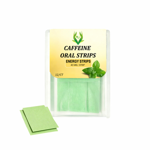 แผ่นคาเฟอีนแบบอม OEM ODM ช่วยเพิ่มความสดชื่นทางจิตใจ กลิ่นมิ้นท์ ลมหายใจหอมสดชื่น ผสมแอล-ธีอะนีน - Product Image 2
