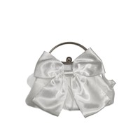 Sac à main de soirée en soie blanche, style trapèze, pour mariage et banquet, en dentelle de polyester, haut de gamme, style féerique, pour robe Cheongsam - Vente chaude transfrontalière
