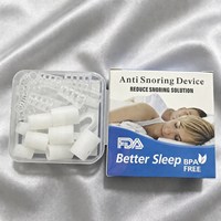 Boîte de dilatateurs nasaux anti-ronflement en silicone souple, pour dormir la nuit et respirer par le nez, réutilisables