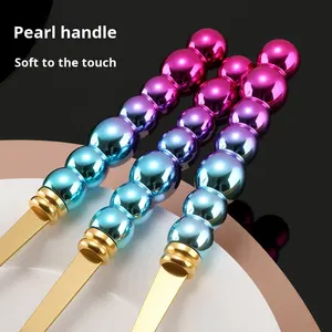 Set di Posate in Metallo Stile Occidentale per Commercio Estero, 24 Pezzi, Coltello e Forchetta per Bistecca Nordici con Supporto, Vendita all'Ingrosso - Product Image 4