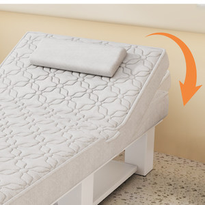 Quilted Thai Massage <b>Bed</b> Beauty Salon Treatment Table Upholstered Therapy Couch with <b>Headrest</b> - Product Image 2
