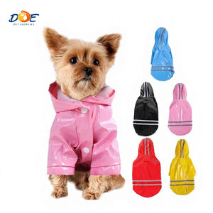 Veste de Pluie Réfléchissante et Écologique en PU pour Chien Doe Pet - Imperméable avec Capuche, Tailles S-<span class=keywords><strong>XL</strong></span>, Accessoire Extérieur pour Chiens - Product Image 1