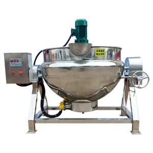 300 liter steam jacketed cooking kettle tilt jacket kettl with agit 200l jacketed kettle