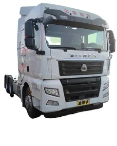 Many Beautiful Howo T7 A7 tractor units cng truck 6*4 420hp Euro5 used sinotruck howo tractor truck for sale