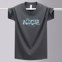 Camiseta de Manga Corta para Hombre, Estampado Gráfico, Corte Holgado, Cómoda para Actividades al Aire Libre, con Estampado de Letras, Cuello Redondo, Algodón Suave, Nueva Colección 2026