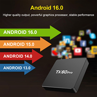 Topleo Tv Box 5g Android Tv Certificado 4K Tx60 Pro 16Gb RAM 256rom Android Ott Box Android 16 Stb Certified Tv Box