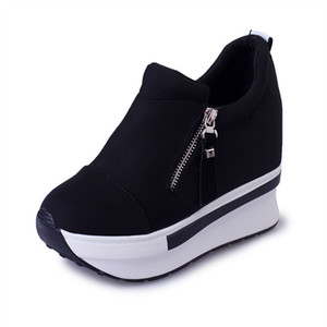 2026 NUOVE <span class=keywords><strong>Sneakers</strong></span> Casual da <span class=keywords><strong>Donna</strong></span> con <span class=keywords><strong>Zeppa</strong></span> Interna Traspiranti e Vulcanizzate, Scarpe con Tacco Nascosto e Rialzo Interno, Modello Slip-on - Product Image 6