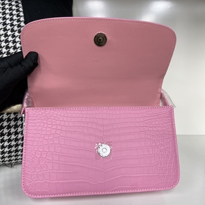 Crocodile leather crossbody bag Top handle box bag for work Go-to work shoulder bag Date night crossbody bag - Product Image 3