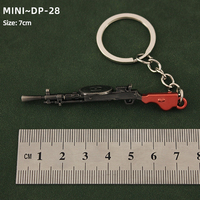 LLavero de pistola de metal personalizado al por mayor caliente 5-9CM 18cm M24 modelo de pistola de juego de Metal llavero de Estudiante