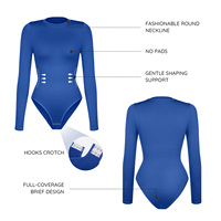 Hexin Bodysuits Shapewear Tummy Control Bodys Pour Femmes Manches Longues Basic Jumpsuit Tops Slimming Body Shaper Body Suits Tops