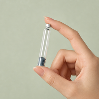 Cartouche en verre borosilicate de 3 ml, stérile, à bouchon à vis scellé, écologique, biodégradable, avec logo personnalisé, emballage universel
