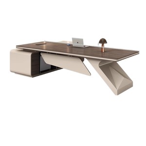 Escritorios Ejecutivos Modernos en Forma de L, Altura Ajustable, Diseño de Panel de Aluminio y Madera de Pino, Independientes, para Uso en Oficina en Casa, <span class=keywords><strong>Precio</strong></span> de Fábrica - Product Image 4