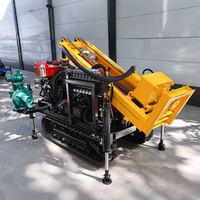 Foreuse de puits d'eau sur roues, machine de forage profond, foreuses de puits d'eau portables pour l'analyse des sols