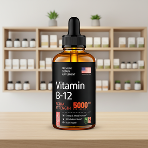 Vente en gros d'usine Gouttes liquides de vitamine B12 haute puissance avec méthylcobalamine pour le soutien énergétique et la santé du système nerveux - Product Image 3