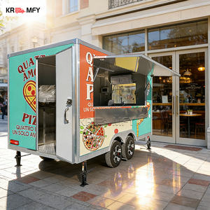 Food truck entièrement équipé, four à pizza, friteuse, certifié DOT CE VIN, cuisine mobile pour concession de hot-dogs. - Product Image 1