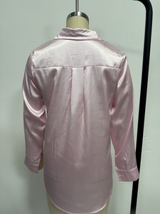 TKS 欧米風レディース長袖サテンシルクシャツブラウス＆シャツコレクション - Product Image 6