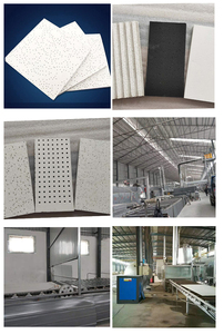 Paneles de Techo Acústicos de Fibra Mineral Negra 2x2/2x4, Paneles de Lana Mineral Ignífugos y Sin Deformación para <span class=keywords><strong>Cine</strong></span> - Product Image 5