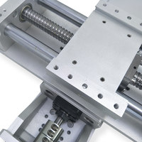 Guía lineal de eje rígido de aluminio cromado KR70S con mesa deslizante de husillo de bolas de 20 mm para motor paso a paso/servo eléctrico
