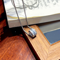 Nouvelle Série Zircon Marin Plaqué Or 18K pour Femme, Collier, Bracelet et Bague à Motif Taille Fine, Luxe Léger et Haut de Gamme