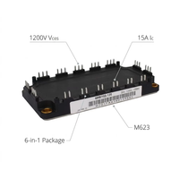 Módulo IGBT Fuji Electric 6MBI15S-120, 1200V 15A, Paquete de 6, Serie S, para Inversor de Accionamiento de Motor