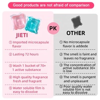 Jieti – Capsules de lessive écologiques jetables, gel nettoyant anti-taches, distributeur liquide pour vêtements