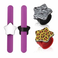 Bracelet magnétique en forme d'étoile à cinq branches, pince à cheveux magnétique, aimant pour raquette, bracelet en silicone magnétique, bande de fixation pour cheveux