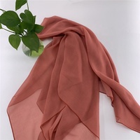 Voile en polyester de haute qualité japonaise, à haute torsion, pour écharpe, 45 pouces * 45 pouces carré, châle