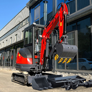 Fabricant chinois de mini-excavatrices, mini-excavatrice compacte de 2 tonnes CE EPA 5, petite pelle de 1200 kg avec marteau et tarière - Product Image 3