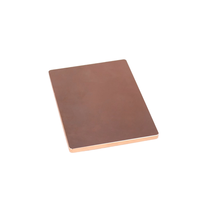 Haute qualité carré petite aileron esquivé plaque de refroidissement par eau cuivre refroidisseur plaque dissipateur de chaleur