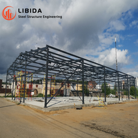 Edificio Comercial Prefabricado de Estructura de Acero Ligero de Construcción Rápida en China, Almacén Prefabricado con Servicios de Soldadura y Corte