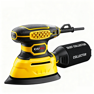 Lijadora Orbital Aleatoria Eléctrica CISIVIS <span class=keywords><strong>con</strong></span> Caja Recolectora de Polvo para Proyectos de Carpintería DIY para Lijar Madera - Product Image 2