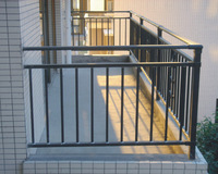 Garde-corps de sécurité en aluminium de haute qualité avec revêtement en poudre antirouille pour maison et villa
