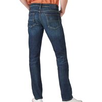 Vente en gros usine – Jean décontracté coupe droite pour homme grande taille, taille mi-haute, pantalon long en denim respirant, technique délavée, coloré pour l'automne