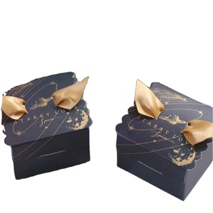 Luxury Custom Logo Hot Stamping Packaging Box Drawer Black Box Gift Boxes with foam insert