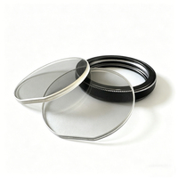 Filtre optique en verre solide de haute précision avec capuchon de protection ND UV CPL pour objectif d'appareil photo et vision industrielle