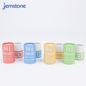 Caja de Cartón Personalizada para Productos Capilares Reciclables, Caja Cilíndrica para Cuidado de la Piel, Envase de Tubo de Papel para Aceite Capilar y de Ducha - Product Image 1