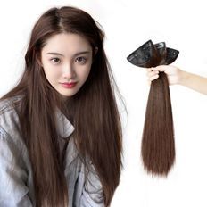 Marrone chiaro 3P Set (45cm) parte ricca parrucchino capelli umani extension - Product Image 1
