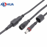Barre lumineuse LED câble de signal d'alimentation 5.5*2.1mm M13 moulé mâle femelle connecteur DC Plug/Jack pour LED