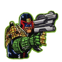 Mode pas cher en gros fer sur chenille broderie informatisée badge personnalisé patch personnalisé