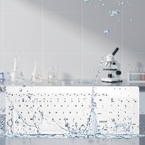Hengyu คีย์บอร์ดไร้สายกันน้ำมีสามโหมดสำหรับ IP68คีย์บอร์ดทางการแพทย์ทำจากซิลิโคน USB Type-C ใหม่สำหรับโรงพยาบาล - Product Image 1