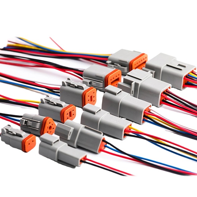 CHENF Custom Auto Wire Harness Automobile Deutsch Connector 2 3 4 6 8 12 Pin Automotive Wiring Harness Dt Auto Wire Connector