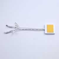 Interrupteur tactile à bouton unique 5A avec prise DC, lumière LED intelligente pour miroir de salle de bain 12V/24V, gradation et couleur réglables