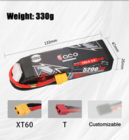 Baterai Lipo Isi Ulang Tattu 11.1V 3S 1100mAh-5200mAh 50C 70C Hardcase untuk Mobil RC 1/10