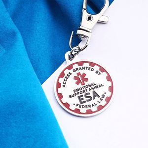 <span class=keywords><strong>En</strong></span> gros Personnalisé Amérique ESA Europe <span class=keywords><strong>En</strong></span> Acier Inoxydable Mignon Chat Chien Pet Tag Porte-clés promotion <span class=keywords><strong>Rouge</strong></span> <span class=keywords><strong>Alerte</strong></span> Médicale Symbole Porte-clés - Product Image 5