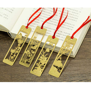 <strong>Mini</strong> Etched Brass <strong>Vintage</strong> Feather Metal Bookmark Golden Silver 9.2cmx2.3cm Custom - Product Image 4