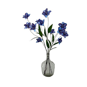 Impresión 3D de látex <span class=keywords><strong>Hemerocallis</strong></span> lirio Flor de seda al por mayor lirio de seda artificial para la decoración de la boda - Product Image 6