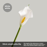Hochzeits feier Home Decoration, künstliche Simulations blumen, zwei schicht ige Calla Lily, realistische Berührung, EVA/PVC-Material