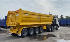 รถพ่วงบรรทุกหนักเกรดสูง 3 เพลา 30 ตัน แบบเทท้าย สำหรับขาย - Product Image 2