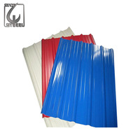 Tôle de toiture galvanisée de couleur bleue de haute qualité RAL 5015 Toiture ondulée prépeinte