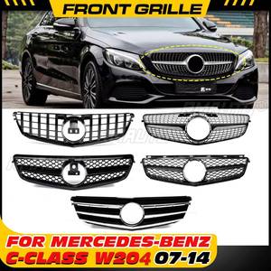 กระจังหน้าทรงเพชร Sport GTR สำหรับ Mercedes Benz C Class W204 C180 C200 C300 C350 ปี 2007-2014 กระจังหน้าทรงเรซซิ่ง - Product Image 1